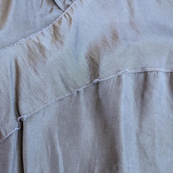 Vintage 50's 60's Black Bias Cut Lace Trim Slip Dress - Picture 5 of 8